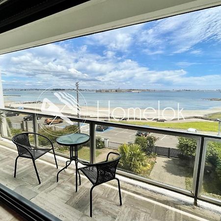 Luxury T3 Standing 2 - Vue Mer Exceptionnelle 180 Larmor-Plage Bagian luar foto