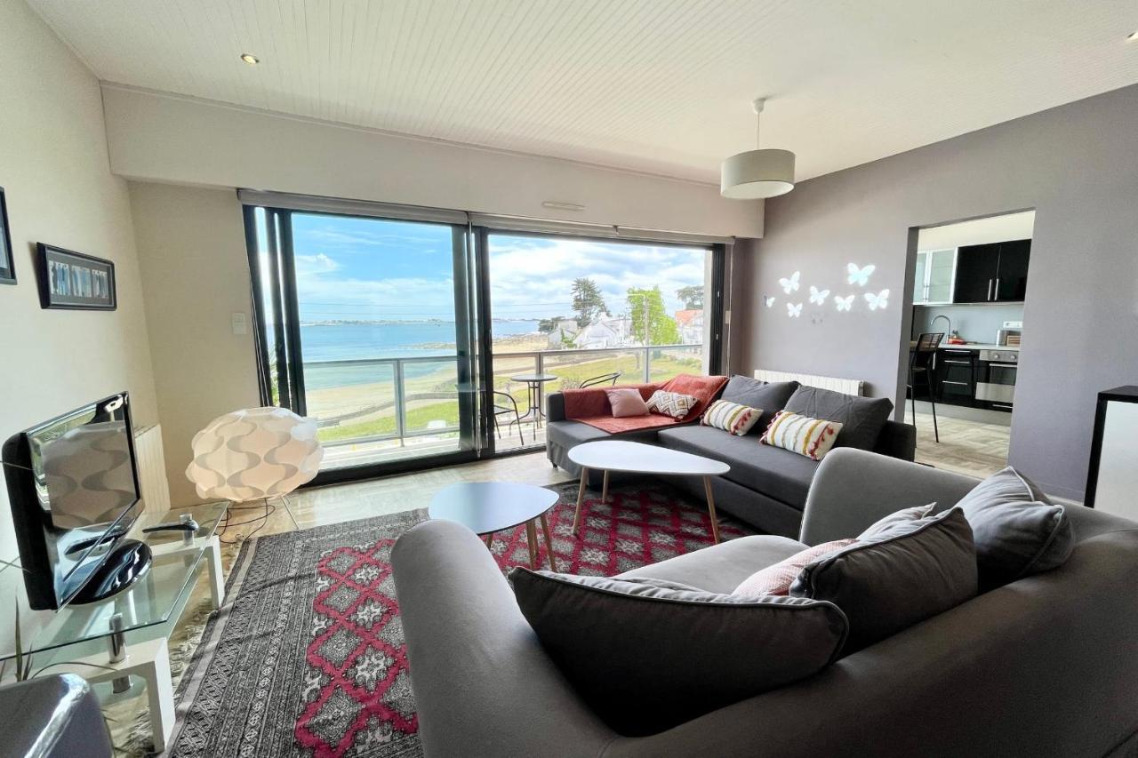 Luxury T3 Standing 2 - Vue Mer Exceptionnelle 180 Larmor-Plage Bagian luar foto