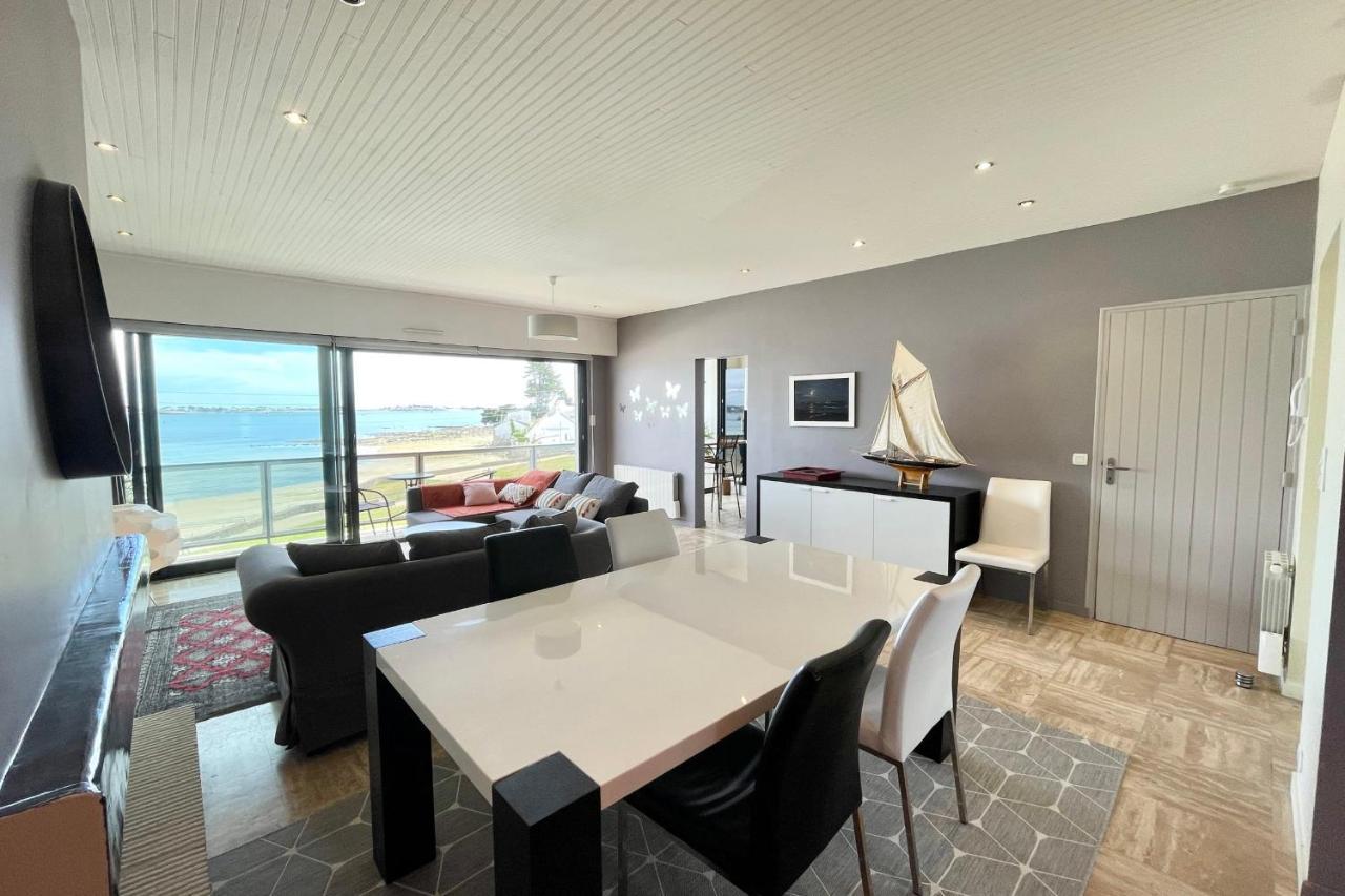 Luxury T3 Standing 2 - Vue Mer Exceptionnelle 180 Larmor-Plage Bagian luar foto