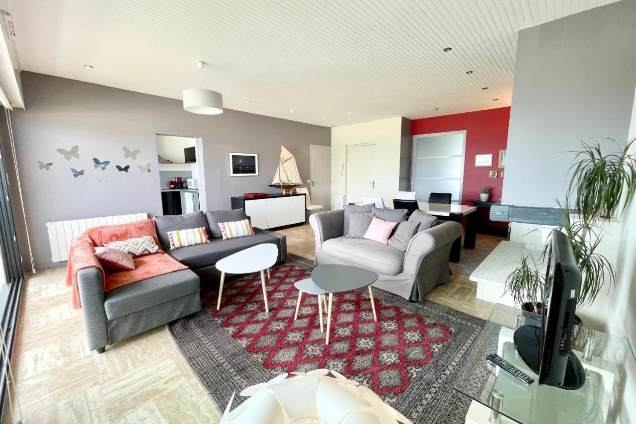 Luxury T3 Standing 2 - Vue Mer Exceptionnelle 180 Larmor-Plage Bagian luar foto