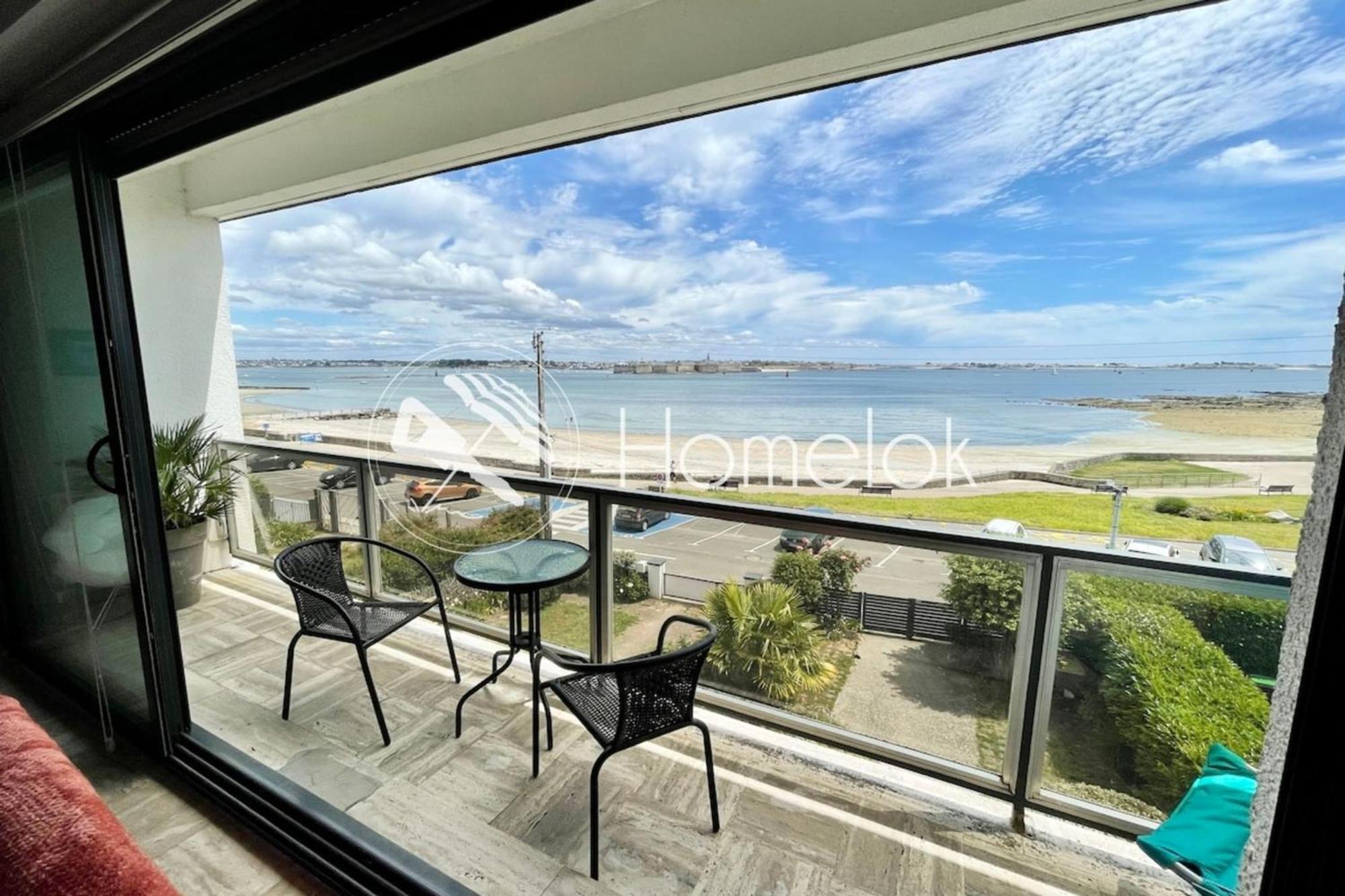 Luxury T3 Standing 2 - Vue Mer Exceptionnelle 180 Larmor-Plage Bagian luar foto
